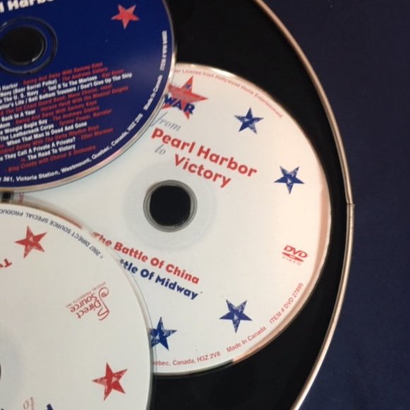 Hollywood Goes to War Pearl Harbor Victory 3 DVDs 1CD Deluxe WWII Collection - Picture 7 of 12